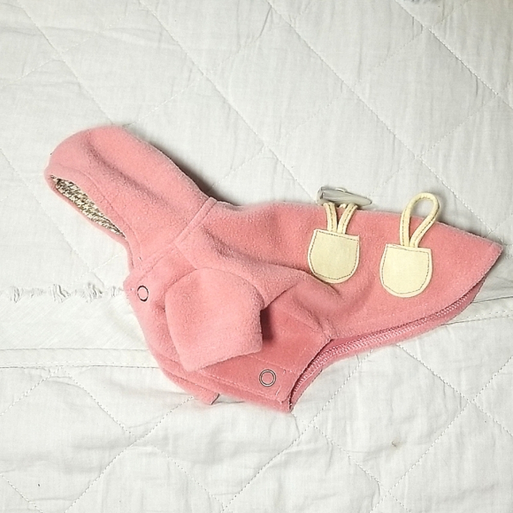 Puppy Angel luxury plush dog/cat coat with hood - Picture 4 of 13